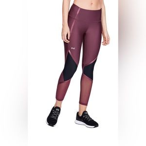 Under Armour Compression HeatGear Maroon Leggings